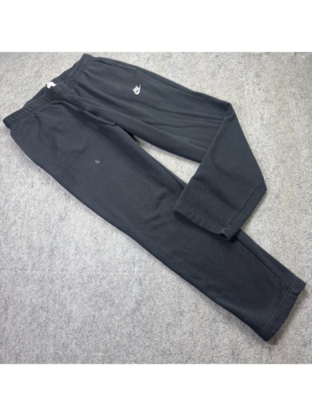 Nike Sweatpants Men XL Black Sportswear Club Fleece Pants Open Hem 29" BV2707 16